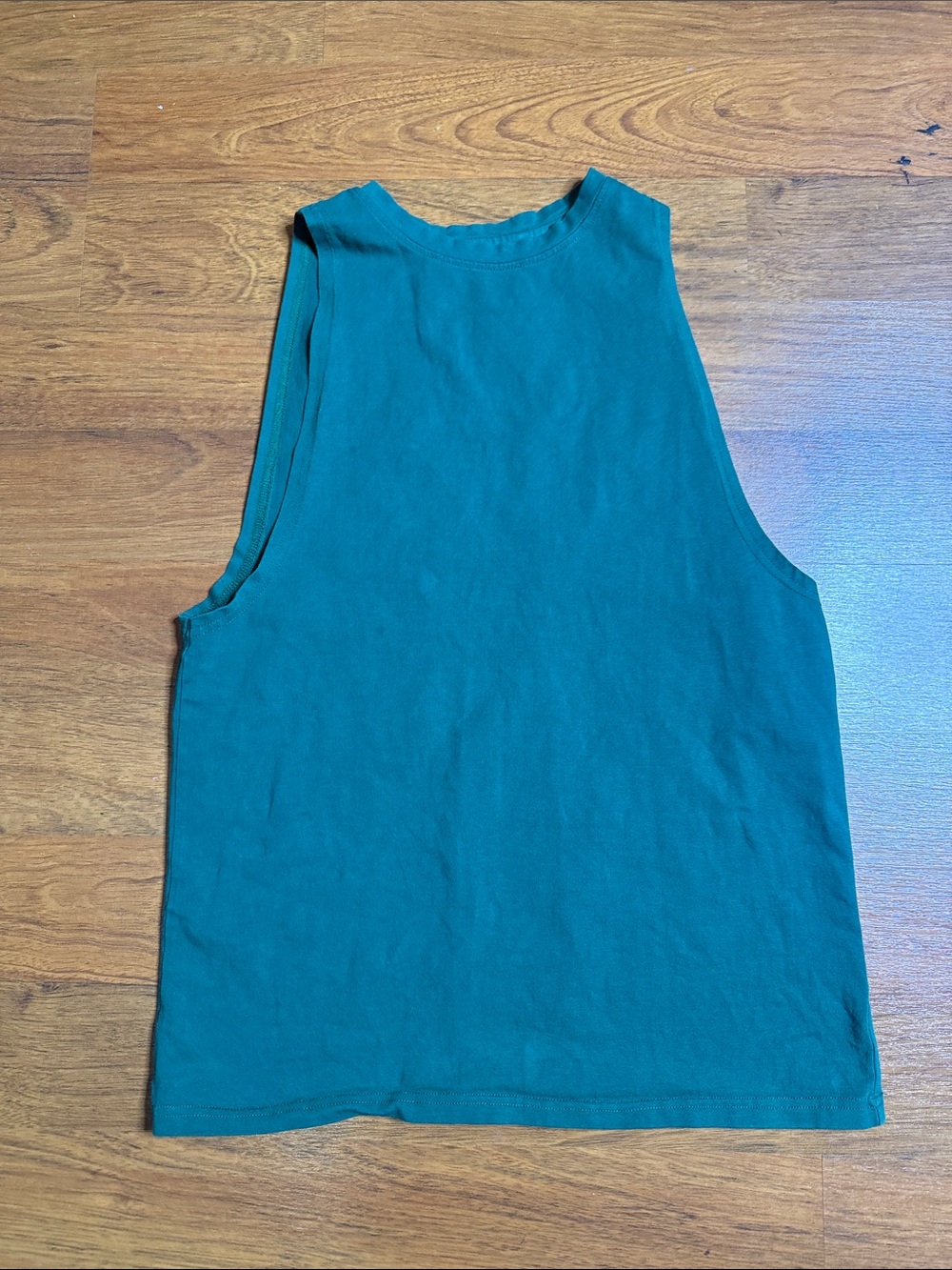 Alphalete Teal High-Neck Ribbed Muscle Tank